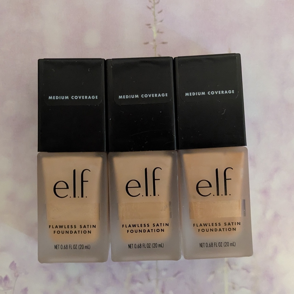 ELF Flawless Satin Foundation - Medium Coverage Shade Alabaster 3/$12